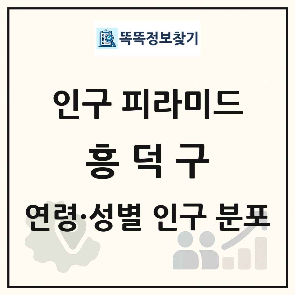 흥덕구 인구 피라미드 링크 그림